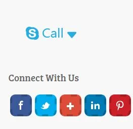 skype button website blog